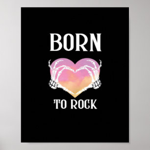 Poster Squelette Mains Graphisme Coeur Pour Classique