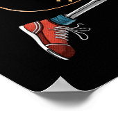 Poster Squelette Metal Guitariste (Coin)