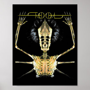 Poster Squelette outil vintage secoue Handyma sarcasme Mu