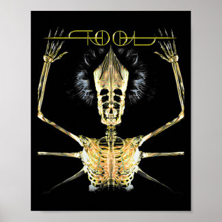 Poster Squelette outil vintage secoue Handyma sarcasme Mu