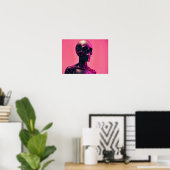 Poster Squelette robotique futuriste (Bureau à domicile)