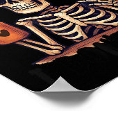 Poster Squelette Sarcastique - Halloween - Fun Fact, I Do (Coin)