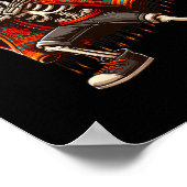 Poster Squelette Sombrero Poncho Cinco De Mayo Mex (Coin)