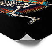 Poster Squelette Sombrero Poncho Cinco De Mayo Mex (Coin)