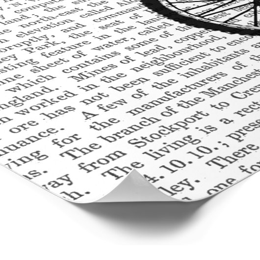 Poster Squelette sur monocycle (Coin)