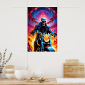 Poster Squelette Traverser la grotte des feux (Cuisine)