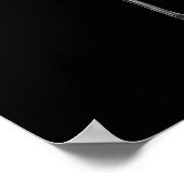 Poster Squelette X-Ray Sparkling - B&W (Coin)