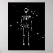 Poster Squelette X-Ray Sparkling - B&W (Devant)