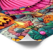 Poster Squelettes peints (Coin)