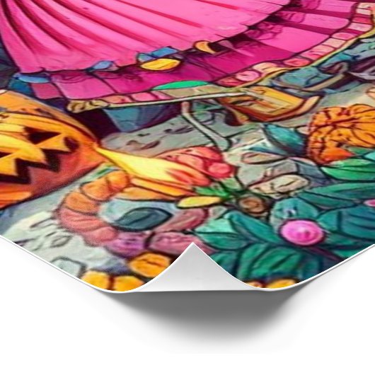 Poster Squelettes peints (Coin)