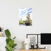 Poster 'Squezing Through' (Bureau à domicile)
