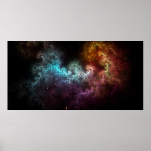 Poster Squiggley Nebula Star Dust Cloud CRQENH (Devant)