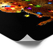 Poster Squirrel Christmas Tree Lights Reindeer Santa Hat  (Coin)