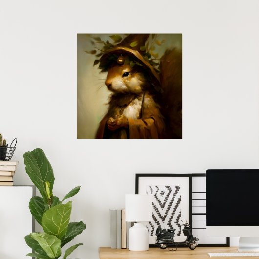 Poster Squirrel Druid (Bureau à domicile)