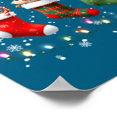 Poster Squirrel In Christmas Socks Lights Squirrel Xmas (Coin)