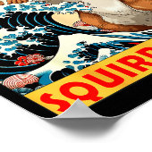 Poster Squirrel Japanese Art Funny Squirrel For Men Women (Coin)