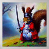 Poster Squirrel Samurai (Devant)