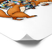 Poster Squirrels Disco Funny Party  (Coin)