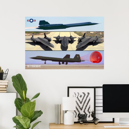 POSTER SR-71 BLACKBIRD (Bureau à domicile)