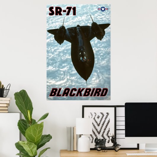 POSTER SR-71 BLACKBIRD (Bureau à domicile)