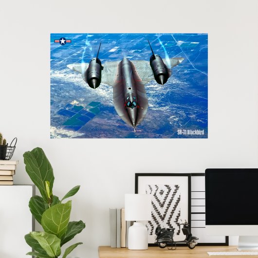 POSTER SR-71 BLACKBIRD (Bureau à domicile)