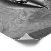 Poster SR-71 Blackbird survolant la Californie (Coin)