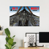 POSTER SR-71 COCKPIT D'OISEAU NOIRE (Bureau à domicile)
