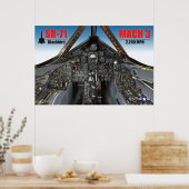 POSTER SR-71 COCKPIT D'OISEAU NOIRE (Cuisine)