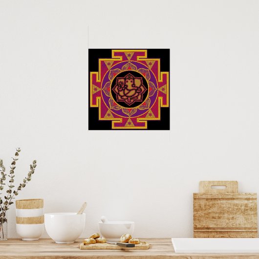 Poster Sri Ganesh Yantra (Cuisine)