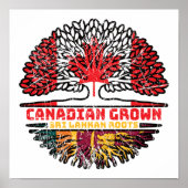 Poster Sri Lanka Sri Lanka Racines canadiennes d'arbres (Devant)