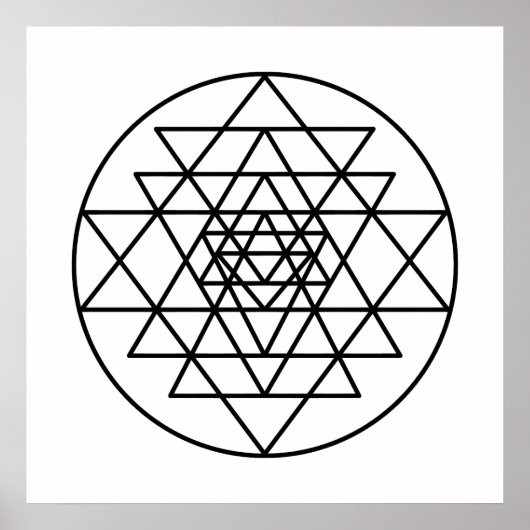 Poster Sri Yantra (Devant)