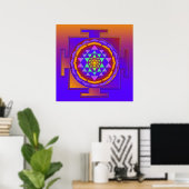 Poster SRI YANTRA pleine couleur + vos idées (Bureau à domicile)