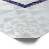 Poster Sri Yantra / Sri Chakra Gemstone et perle (Coin)