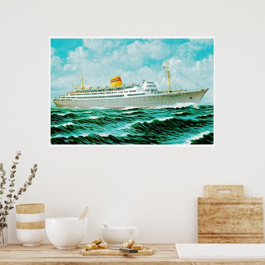 Poster ss Bergenfjord en mer (Cuisine)