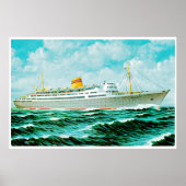 Poster ss Bergenfjord en mer (Devant)