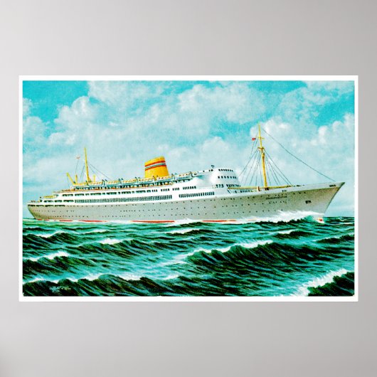 Poster ss Bergenfjord en mer (Devant)