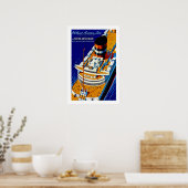 Poster SS Nieuw Amsterdam (Cuisine)