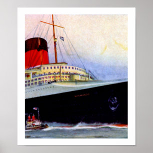 Poster ss Normandie Forecastle