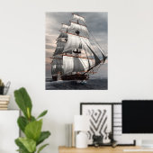 Poster SS Savannah (Bureau à domicile)