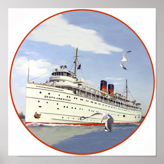 Poster SS Sud-américain (Devant)