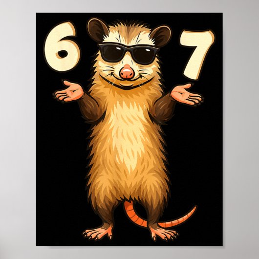 Poster Ssum 67 Hand Motion Meme Funny Kids Teens Gen Alph (Devant)