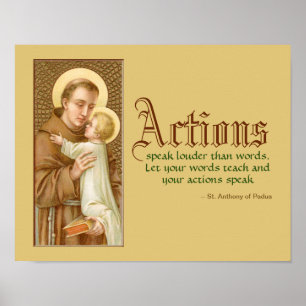 Poster St. Antoine de Padoue & l'Enfant Jésus (JM 05)