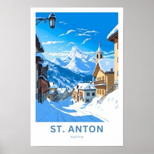 Poster St. Anton Autriche Australie Imprimer