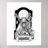 Poster St. Augustine de Hippo 8" x 10" Imprimer (Devant)