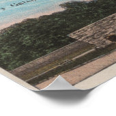 Poster St. Augustine, FL - Vue de Ft. Marion & City (Coin)