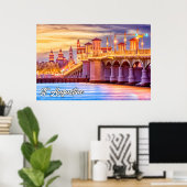 Poster St. Augustine, Floride, USA (Bureau à domicile)