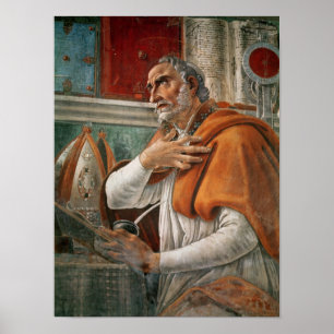 Poster St. Augustine in his Cell, c.1480