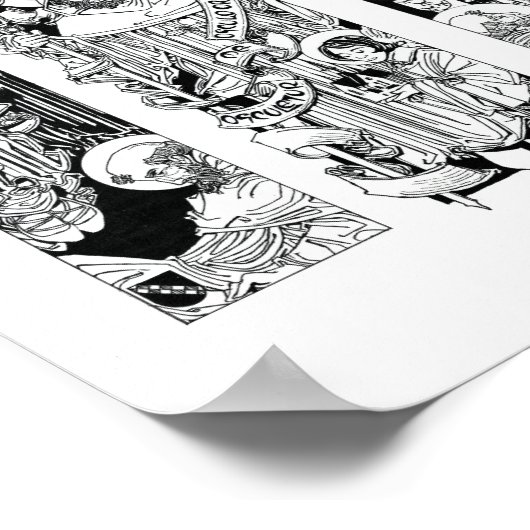 Poster St. Bernard de Clairvaux Imprimer (Coin)