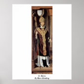 Poster St. Blaise Par Hans Memling (Devant)