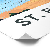 Poster St. Brelade Jersey Travel Imprimer (Coin)